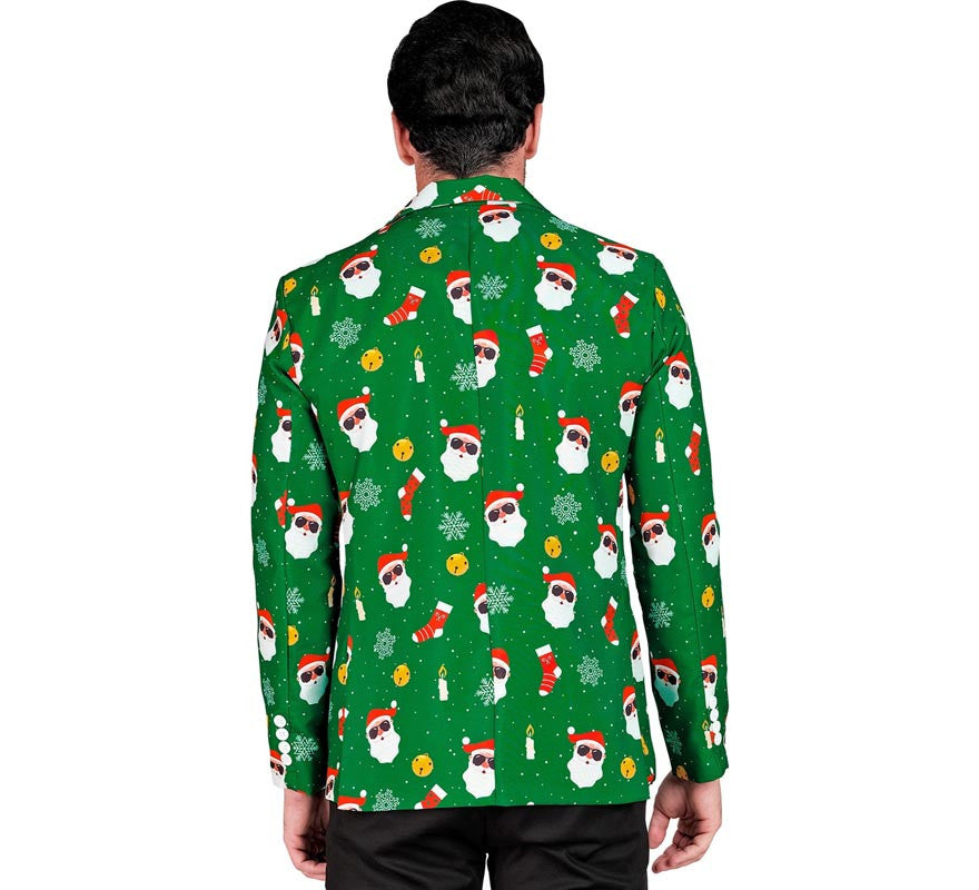 Translation missing: fr.Chaqueta de Papá Noel verde para hombre