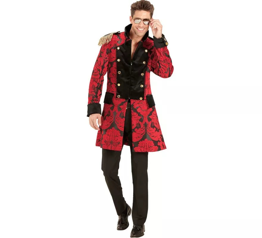 Translation missing: fr.Chaqueta Jacquard época rojo para hombre