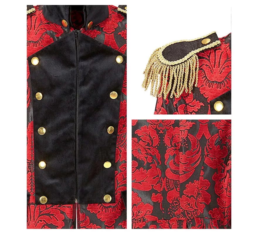 Translation missing: fr.Chaqueta Jacquard época rojo para hombre