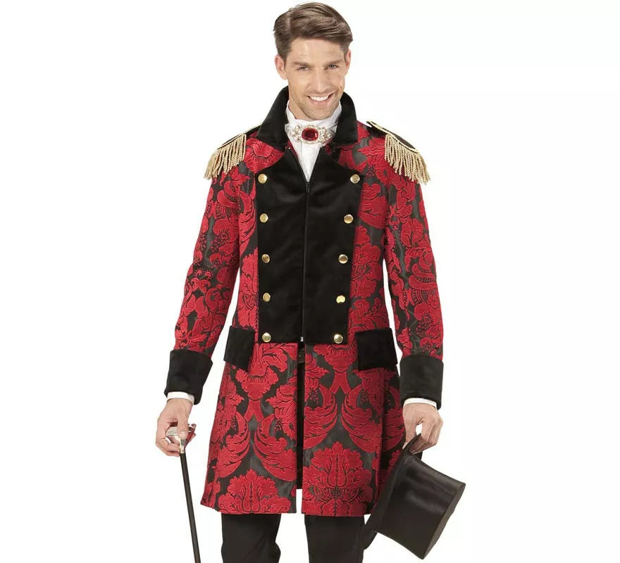 Translation missing: es.Chaqueta Jacquard época rojo para hombre