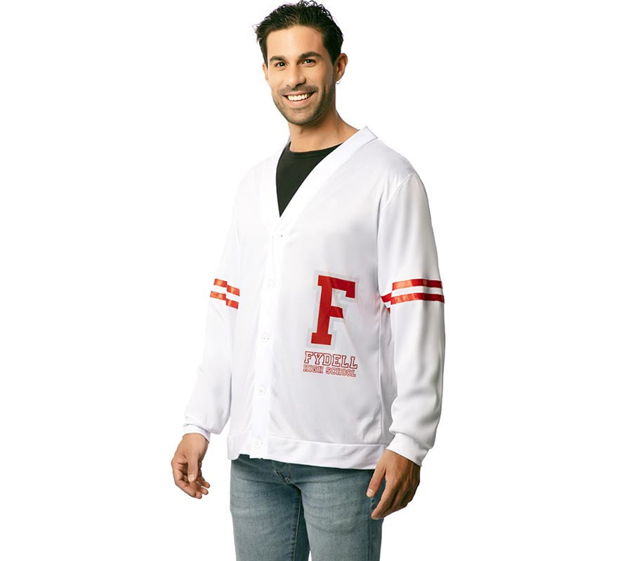 Translation missing: fr.Chaqueta Universitaria de los años 50 blanca para hombre