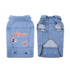 Veste en jean Minnie Mouse pour chiens