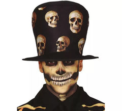 Chapeau Haut-de-Forme avec Squelettes