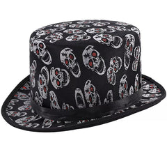 Chapeau haut de forme tête de mort