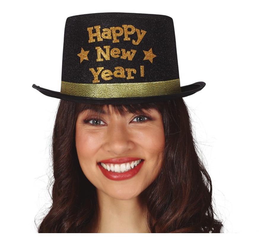 Chistera de Happy New Year Negro