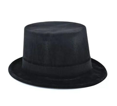 Chapeau haut de forme flocage noir mat