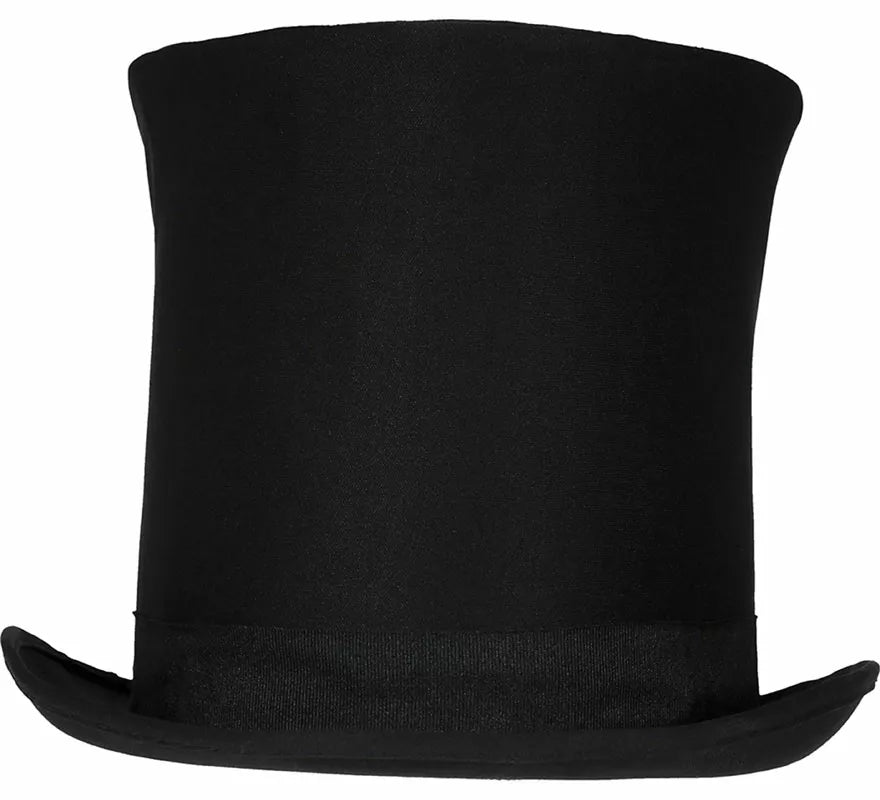 Chistera Inglesa negra de 21 cm adulto