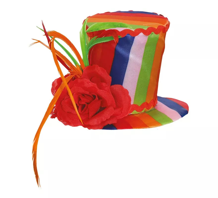 Chistera Mini con Rosas Multicolor