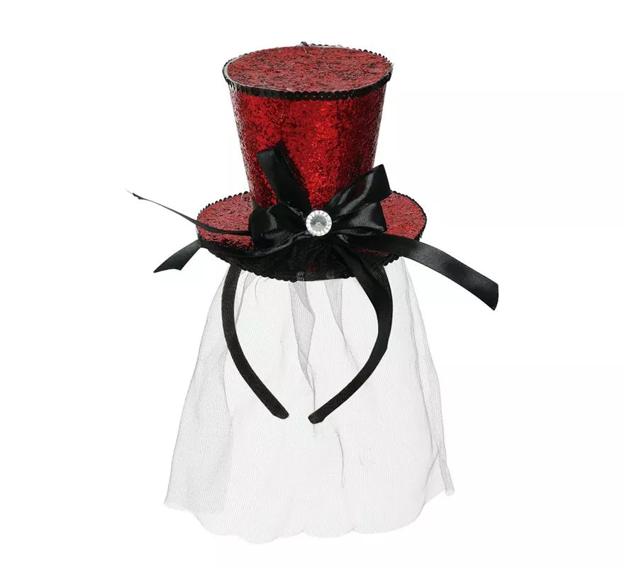 Translation missing: fr.Chistera Mini Roja con Diadema