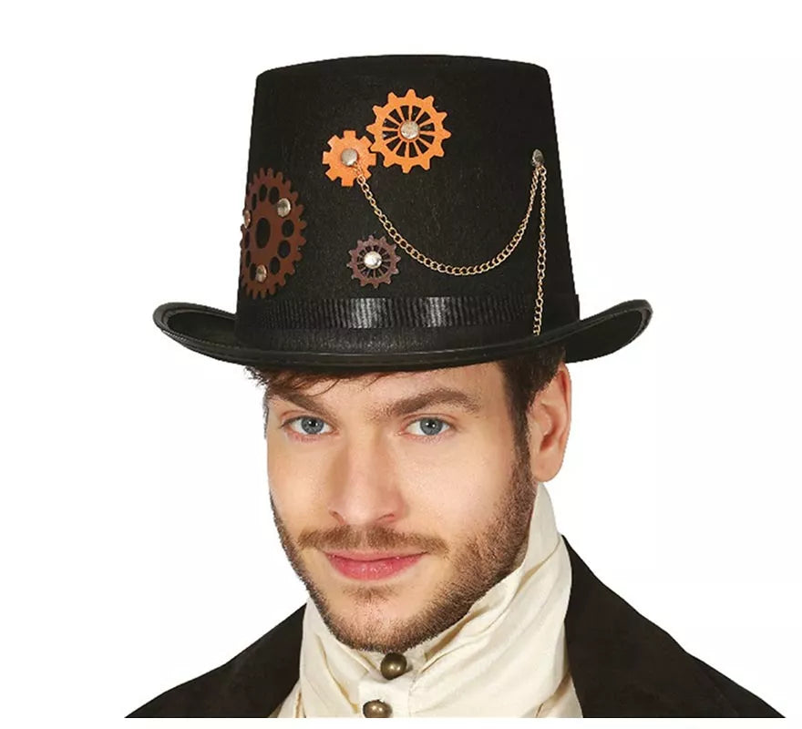Translation missing: fr.Chistera Steampunk Negra Elegante