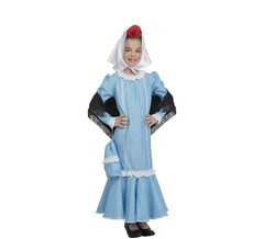Déguisement de Chulapa Bleu pour fille et bébé