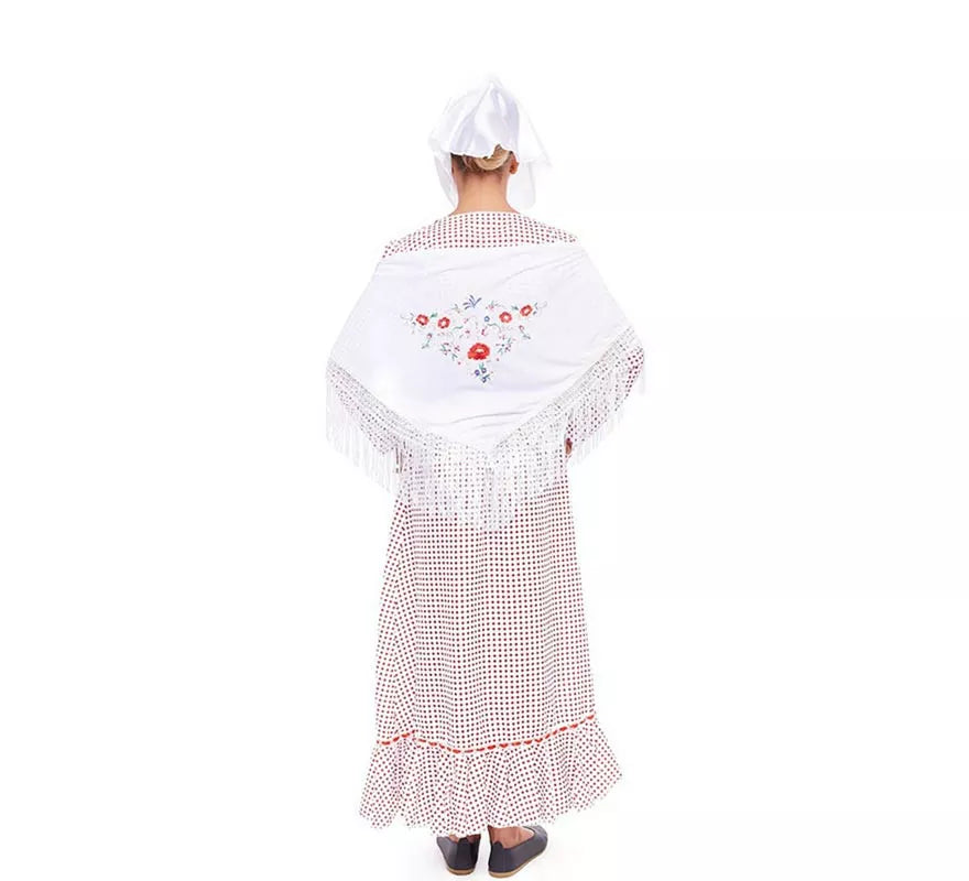Translation missing: fr.Chulapa blanco con lunares rojos para niña
