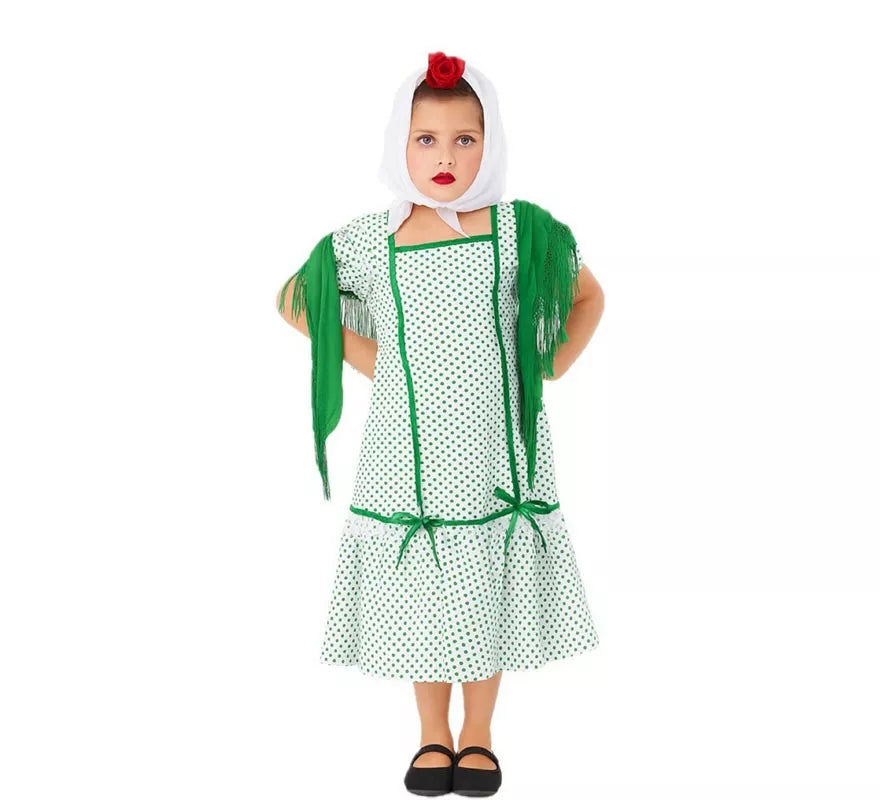 Translation missing: fr.Chulapa Madrileña Verde para niña