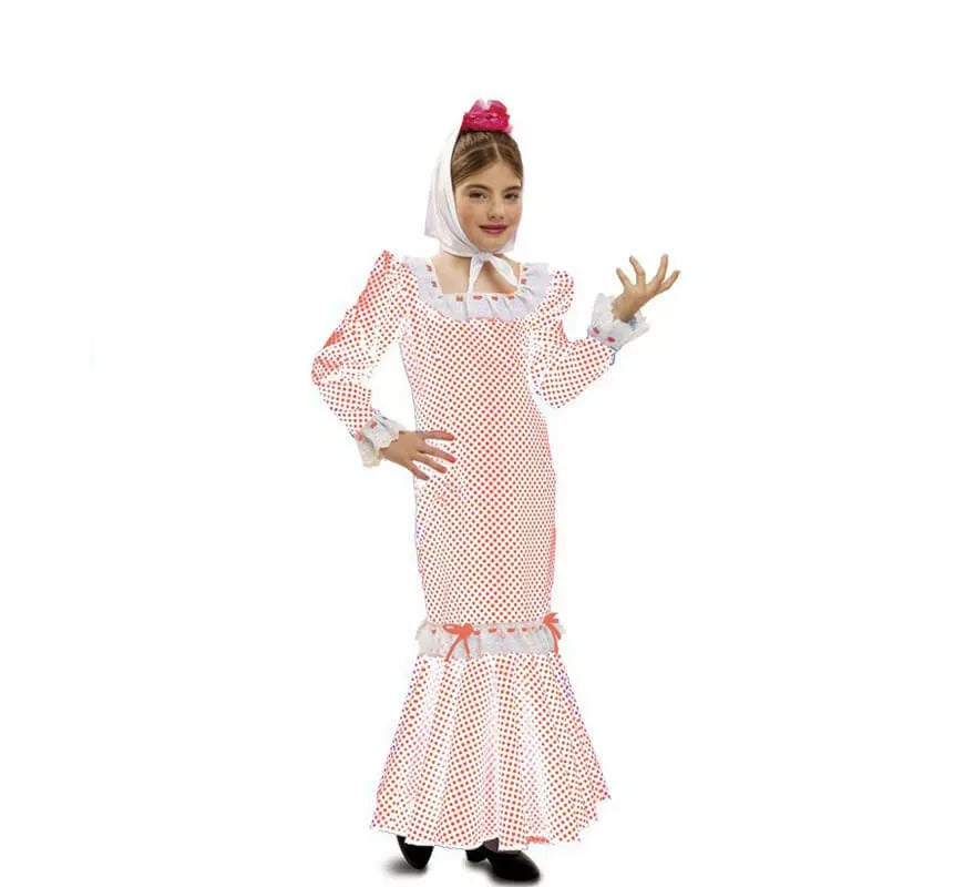 Translation missing: fr.Chulapa o madrileña blanco para niña