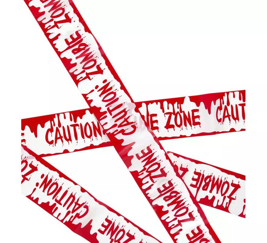 Translation missing: fr.Cinta Advertencia Caution: Zombie Zone de 7,2 m