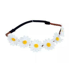 Ruban blanc Fleurs 20 cm