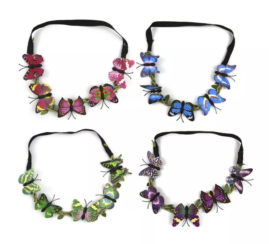 Translation missing: fr.Cinta de Pelo con Mariposas en colores surtidos