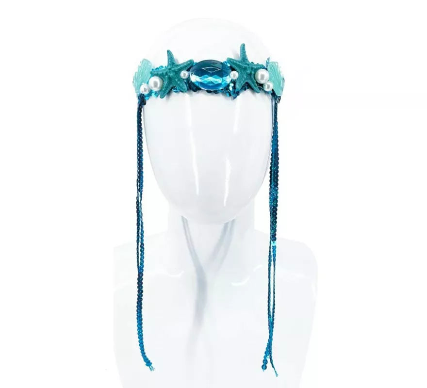 Translation missing: fr.Cinta de Sirena azul para el cabello de 35 cm