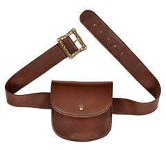 Ceinture avec sac en cuir synthétique