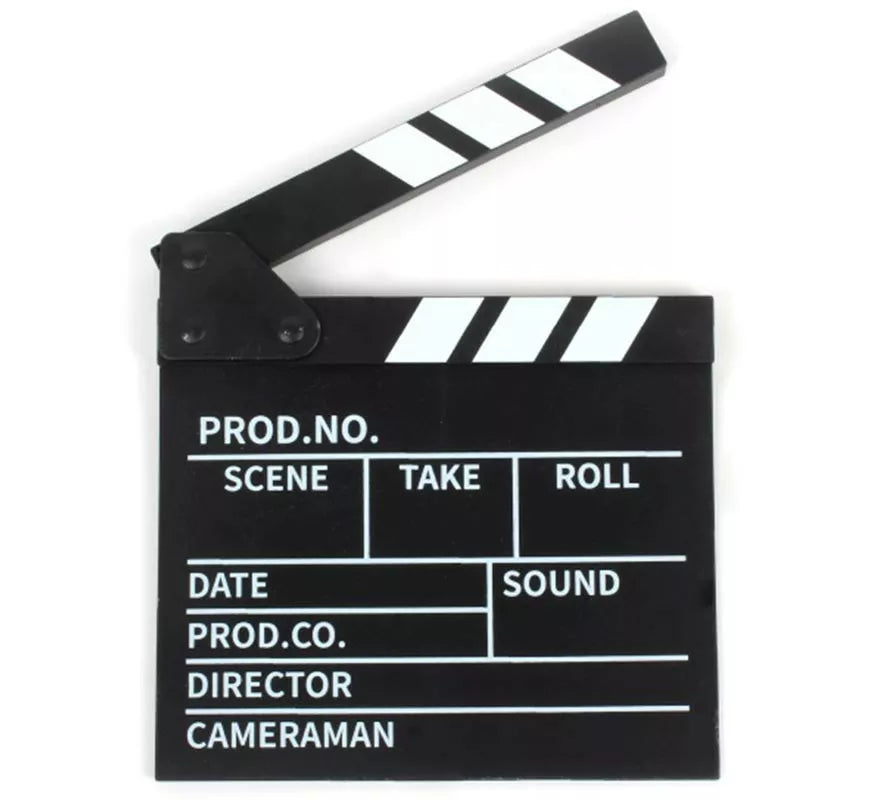 Translation missing: fr.Claqueta de Cine negra clásica de 20 cm