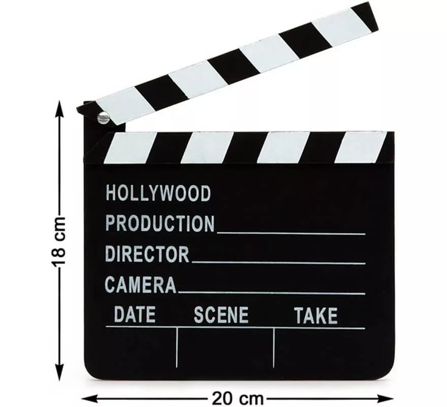 Translation missing: fr.Claqueta de Director de cine 18x20 cm