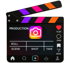 Clap Instagram 20,02x19,9 cm