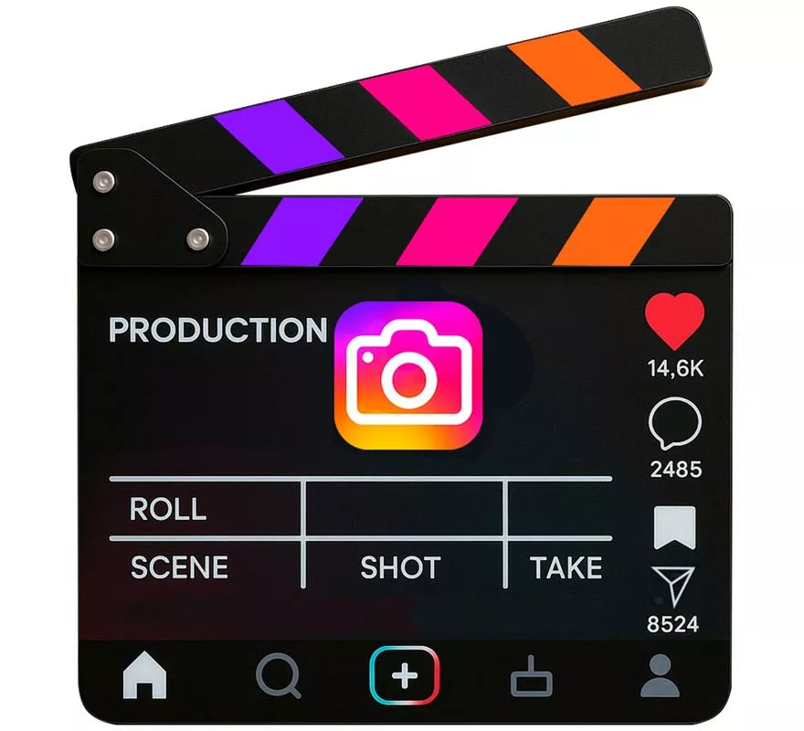 Translation missing: es.Claqueta Instagram de 20,02x19,9 cm