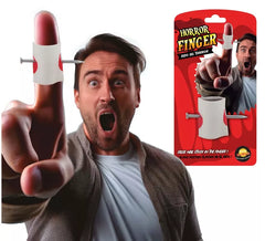 Ongle perçant le doigt (blague)