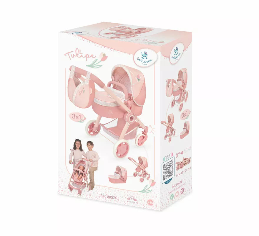 Translation missing: fr.Coche de Muñecas de hasta 48 cm 3 en 1 Plegable con Bolso