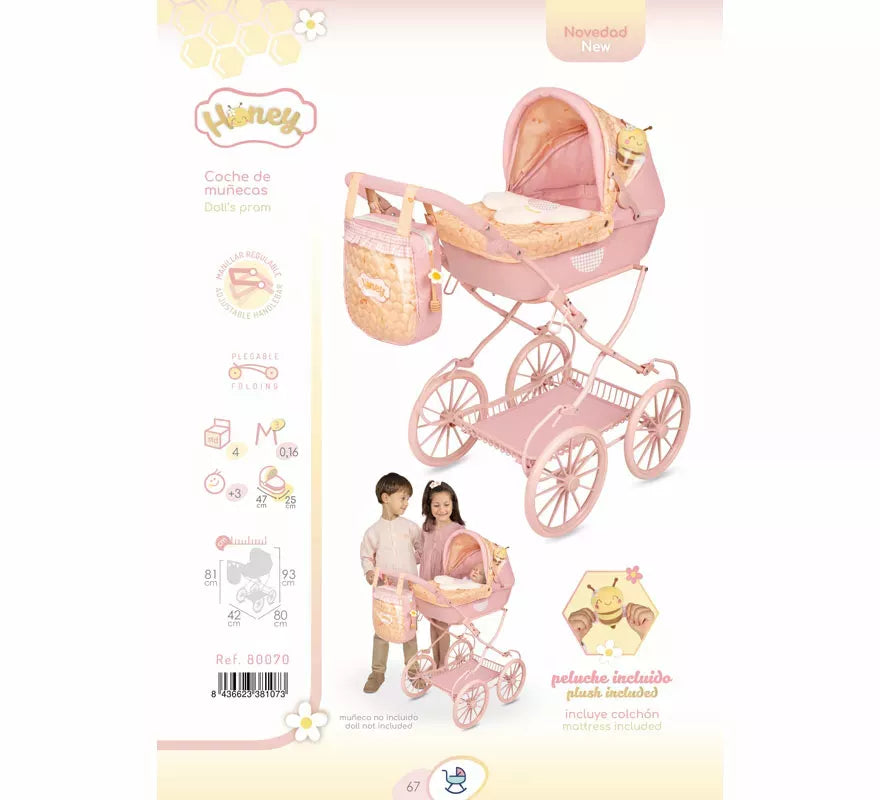 Coche de Muñecas de hasta 48 cm Plegable