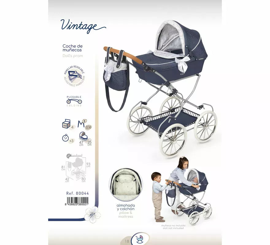 Translation missing: fr.Coche de Muñecas de hasta 48 cm Plegable con Bolso