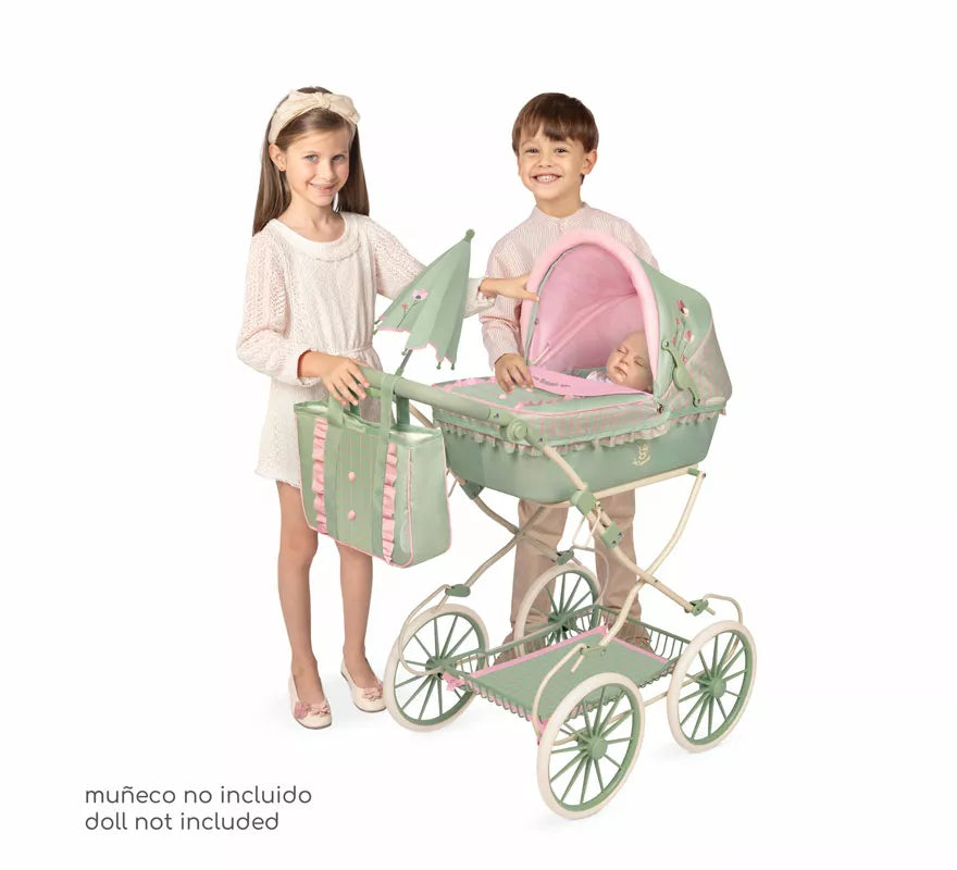 Translation missing: fr.Coche de Muñecas de hasta 48 cm Plegable con Sombrilla y Bolso