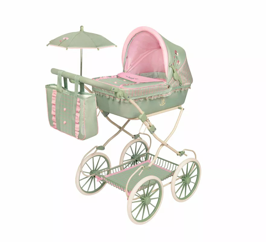 Translation missing: fr.Coche de Muñecas de hasta 48 cm Plegable con Sombrilla y Bolso