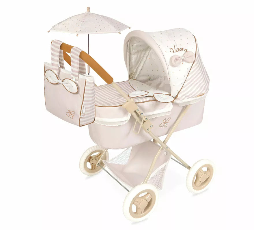 Translation missing: fr.Coche de Muñecas de hasta 48 cm Plegable con Sombrilla y Bolso