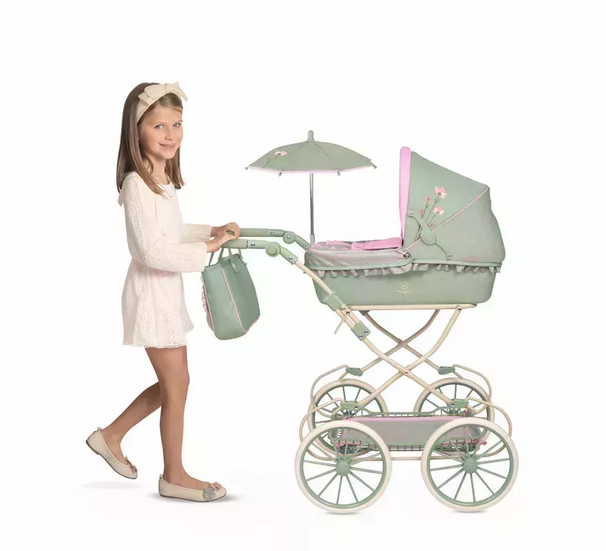 Translation missing: fr.Coche de Muñecas de hasta 48 cm Plegable con Sombrilla y Bolso