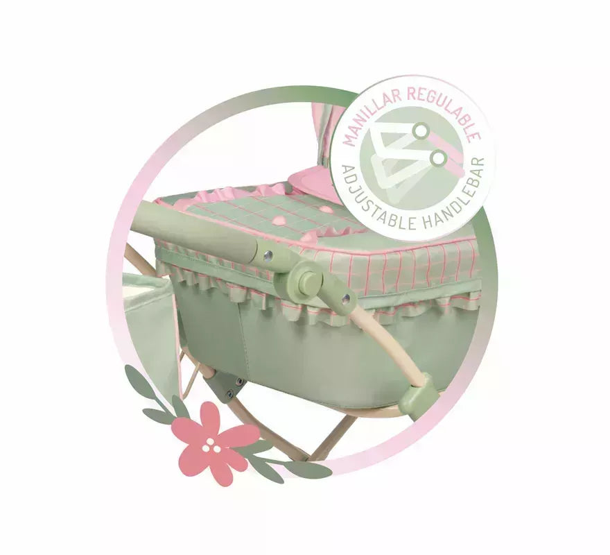 Translation missing: fr.Coche de Muñecas de hasta 48 cm Plegable con Sombrilla y Bolso