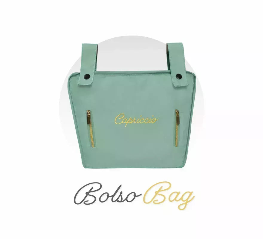 Coche de Muñecas de hasta 48 cm Plegable con Sombrilla y Bolso