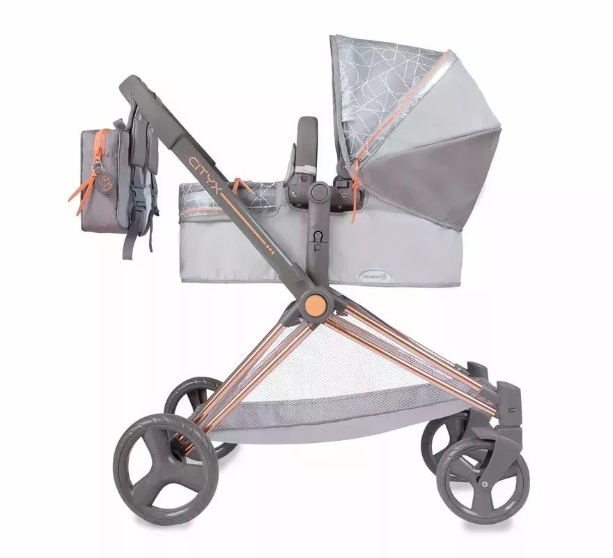 Coche de Muñecas de hasta 50 cm 3 en 1 Plegable