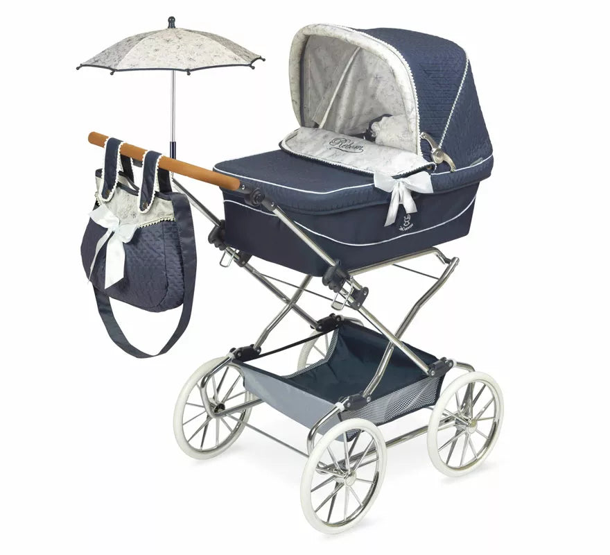 Translation missing: fr.Coche de Reborn de hasta 55 cm Plegable con Sombrilla y Bolso