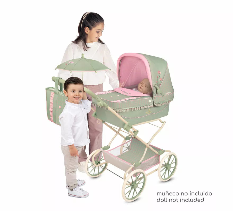 Translation missing: fr.Coche de Reborn de hasta 55 cm Plegable con Sombrilla y Bolso