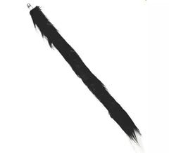 Queue de chat noir avec poils 56 cm