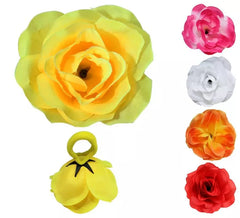 Élastique Fleur Rose couleurs variés pour Flamenco et Chulapa