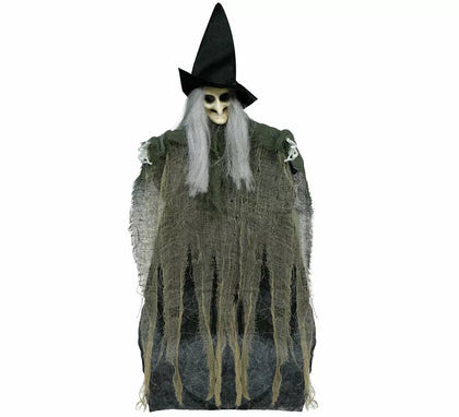 Colgante Bruja con Pelo y Tela de 40 cm