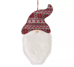 Pendentif Tête de Noel avec Chapeau 32 cms