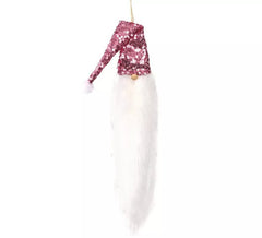 Pendentif Tête de Père Noël avec Barbe supplémentaire de 41 cms