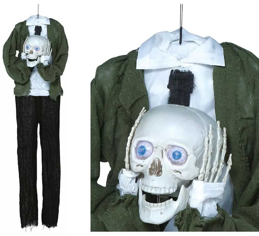Translation missing: fr.Colgante Calavera con Cabeza en Manos con Luz, Sonido y Movimiento 145 cm