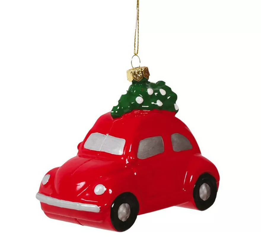 Translation missing: fr.Colgante Coche Rojo de 10 cms