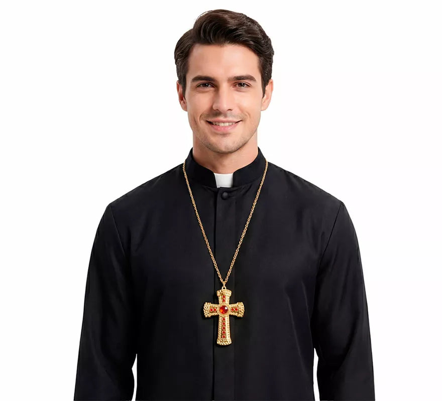 Translation missing: fr.Colgante con Cruz de Obispo Metálica