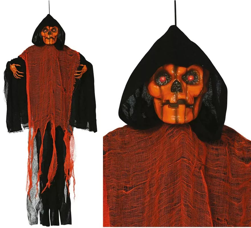 Translation missing: fr.Colgante de Calavera naranja con Luz, Sonido y Movimiento 130 cm