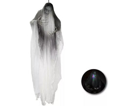 Suspension squelette blanche avec lumière 190x158 cm
